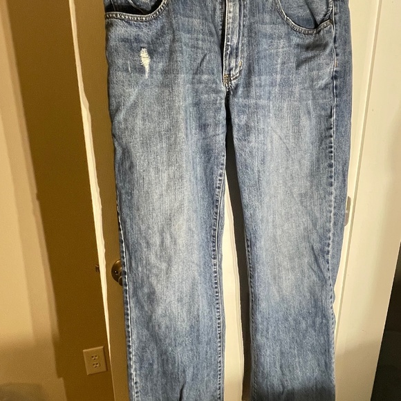 Urban Pipeline Relaxed Straight Boot 36x34 Jeans Distressed Y2K Streetwear - Picture 1 of 10